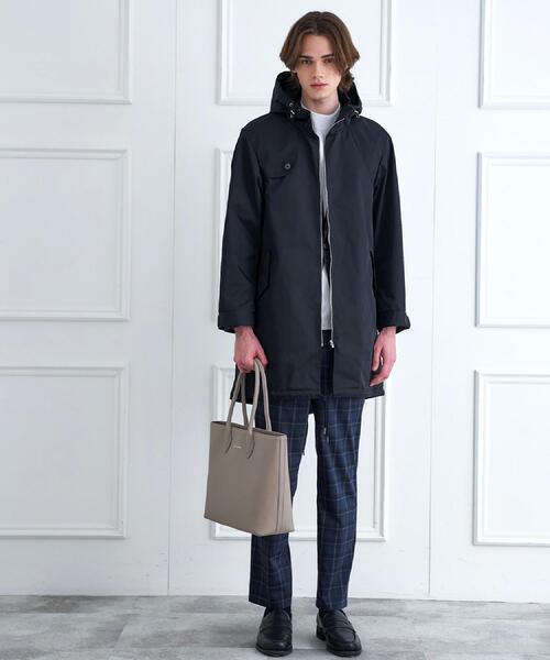 DRESSTERIOR（ドレステリア）の「【撥水素材】レインプルーフ フーデッドコート（その他アウター・メンズ・ブラック/ベージュ・92/91）」の7枚目の写真