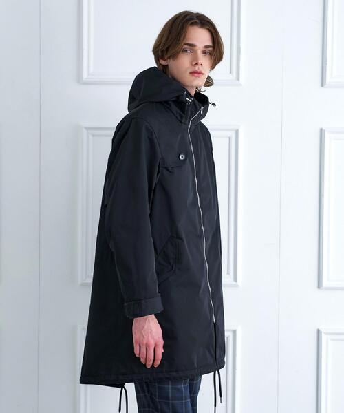 DRESSTERIOR（ドレステリア）の「【撥水素材】レインプルーフ フーデッドコート（その他アウター・メンズ・ブラック/ベージュ・92/91）」の11枚目の写真