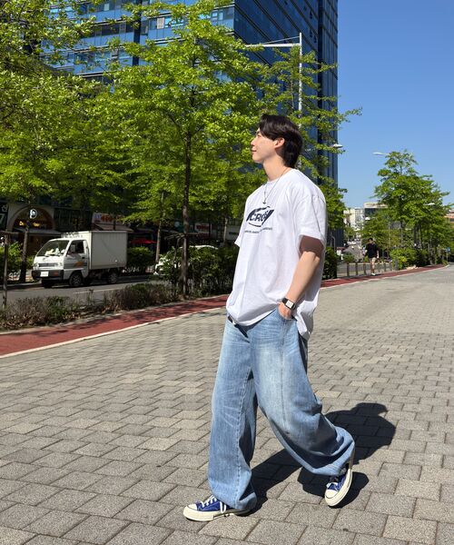 CARGOBROS(カーゴブロス)の「(ビッグサイズ) オーバーボックスロゴ半袖Tシャツ (ホワイト)(Tシャツ/カットソー・メンズ・その他・FREE)」の8枚目の写真