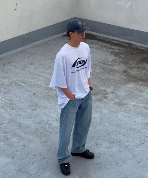 CARGOBROS(カーゴブロス)の「(ビッグサイズ) オーバーボックスロゴ半袖Tシャツ (ホワイト)(Tシャツ/カットソー・メンズ・その他・FREE)」の13枚目の写真