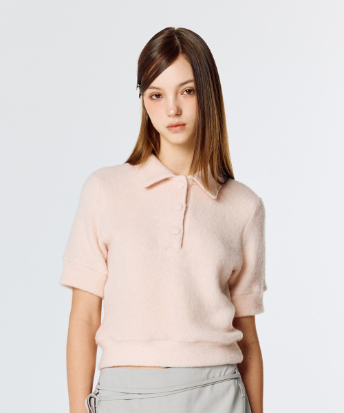 LARTIGENT(ラーティゼン)の「L15 TERRY COLLAR T-SHIRT(PINK)(ニット/セーター・レディース・その他・FREE)」の2枚目の写真