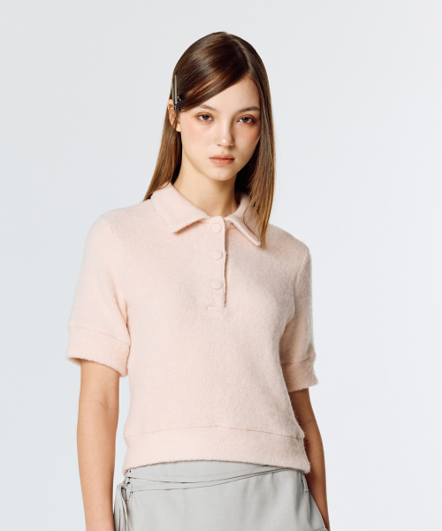 LARTIGENT(ラーティゼン)の「L15 TERRY COLLAR T-SHIRT(PINK)(ニット/セーター・レディース・その他・FREE)」の3枚目の写真