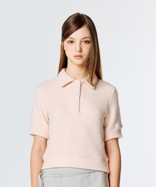 LARTIGENT(ラーティゼン)の「L15 TERRY COLLAR T-SHIRT(PINK)(ニット/セーター・レディース・その他・FREE)」の5枚目の写真