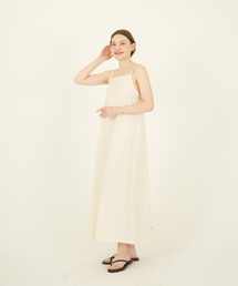 THE-ABON（エイボン）の「ウィメンズコットンビーチワンピースライトベージュ（ワンピース）」