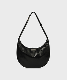 Fallett（ファレット）の「クラックレザームーンバックブラック（メッセンジャーバッグ）」