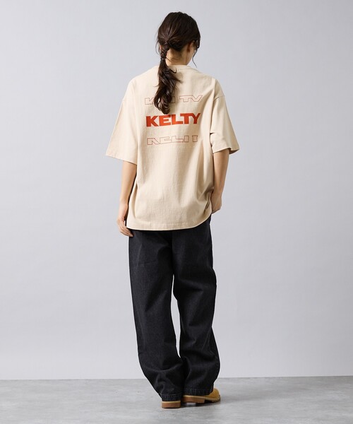 KELTY(ケルティ)の「【KELTY / ケルティ】Back Typo Logo T-Shirt / バックタイプロゴTシャツ/ロゴT・ユニセックス(Tシャツ/カットソー・メンズ・ベージュ/ネイビー/ライトグレー/ブラック/ホワイト・M/L)」の8枚目の写真