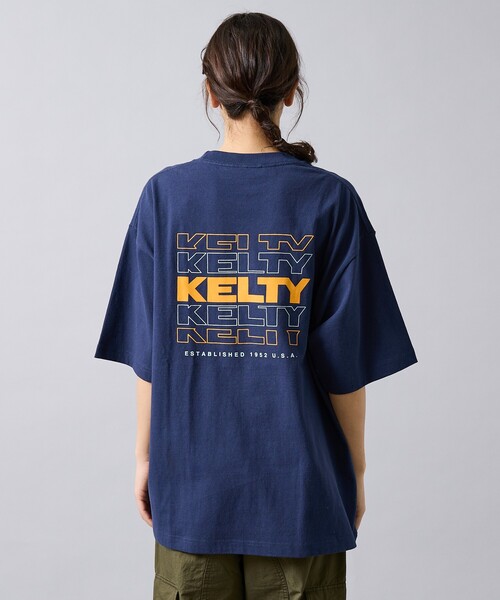 KELTY(ケルティ)の「【KELTY / ケルティ】Back Typo Logo T-Shirt / バックタイプロゴTシャツ/ロゴT・ユニセックス(Tシャツ/カットソー・メンズ・ベージュ/ネイビー/ライトグレー/ブラック/ホワイト・M/L)」の16枚目の写真