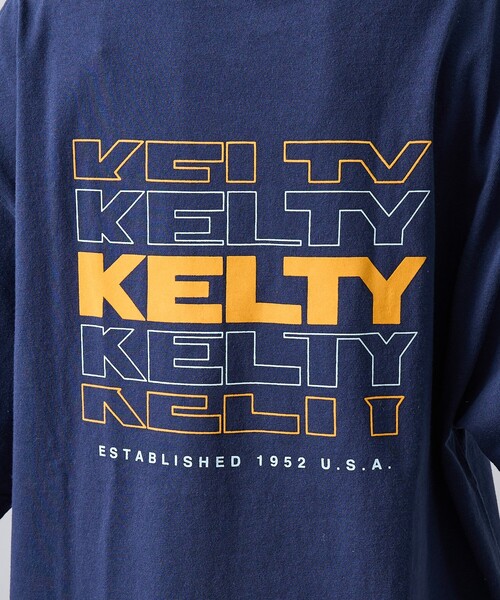 KELTY(ケルティ)の「【KELTY / ケルティ】Back Typo Logo T-Shirt / バックタイプロゴTシャツ/ロゴT・ユニセックス(Tシャツ/カットソー・メンズ・ベージュ/ネイビー/ライトグレー/ブラック/ホワイト・M/L)」の17枚目の写真