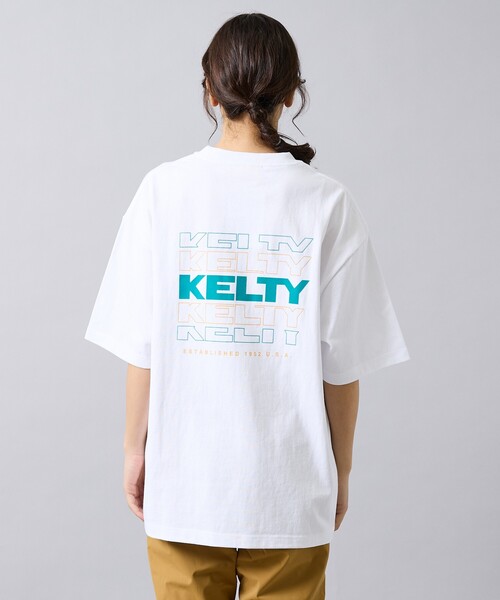 KELTY(ケルティ)の「【KELTY / ケルティ】Back Typo Logo T-Shirt / バックタイプロゴTシャツ/ロゴT・ユニセックス(Tシャツ/カットソー・メンズ・ベージュ/ネイビー/ライトグレー/ブラック/ホワイト・M/L)」の16枚目の写真