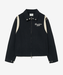 ECORR（エコル）の「ヴィンテージコットン配色バスティジャケット_ブラック（スタジャン）」