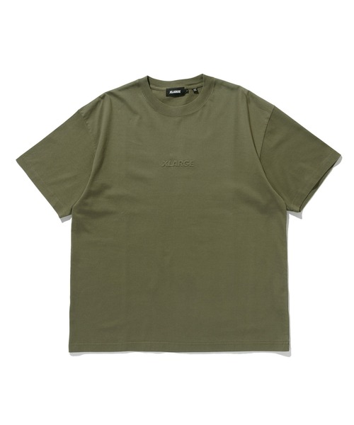 XLARGE(エクストララージ)の「EMBOSSED STANDARD LOGO S/S TEE(Tシャツ/カットソー・メンズ・オリーブ/アッシュ/ブラック/ホワイト・XS/S/M/L/XL/XXL)」の4枚目の写真