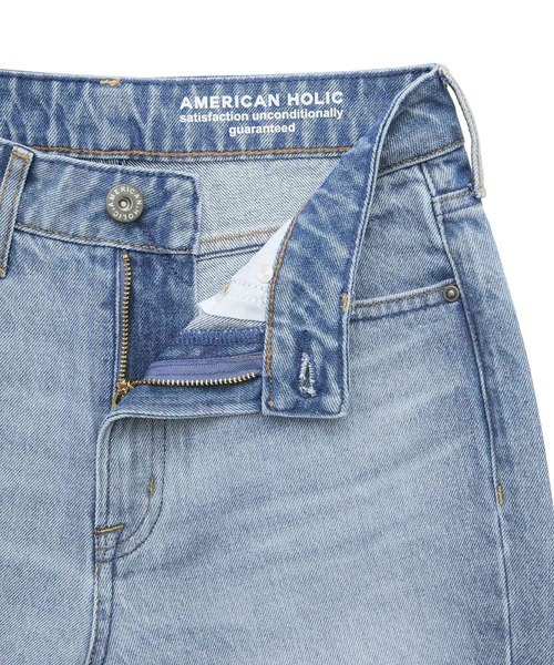 AMERICAN HOLIC（アメリカンホリック）の「セミフレアデニムパンツ（デニムパンツ・レディース・ライトインディゴブルー/ワンウォッシュ・S/M/L）」の15枚目の写真