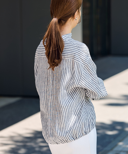 ≪WEB先行 / 追加≫フレンチリネンドロストシャツ（シャツ/ブラウス