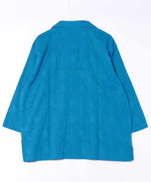 チャイハネ（チャイハネ）の「【チャイハネ】ペティナ刺繍MEN'Sシャツ（シャツ/ブラウス・メンズ・ホワイト/ブルー/ブラック・FREE）」の4枚目の写真