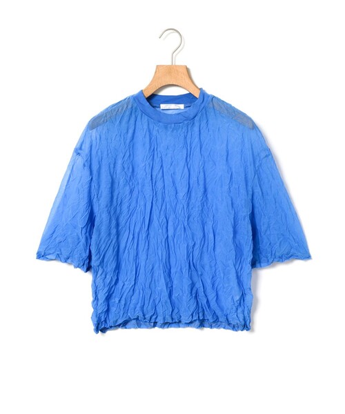 MARMARMAR(マーマーマー)の「MARMARMAR ワッシャープロセスTシャツ(Tシャツ/カットソー・レディース・オフホワイト/ブルー/ブラック・FREE)」の4枚目の写真