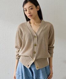 Whim Gazette | Vネックペーパーヤーンカーディガン(カーディガン/ボレロ)