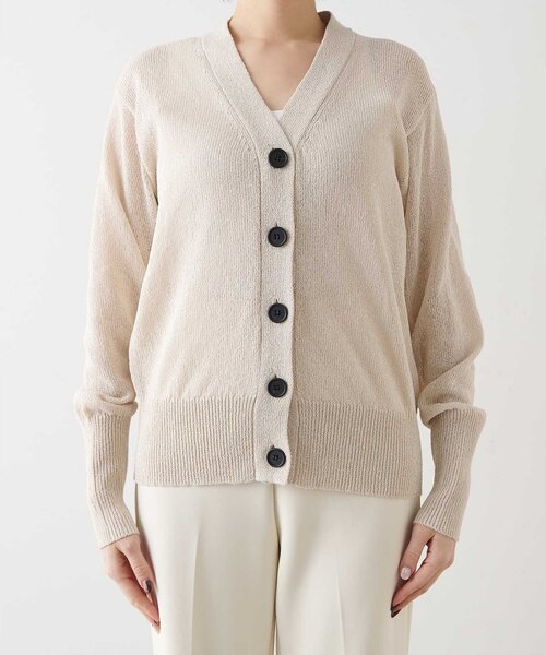 ウィムガゼット　25SS ペーパーヤーンカーディガン Vネックペーパーヤーンカーディガン（カーディガン/ボレロ）｜Whim