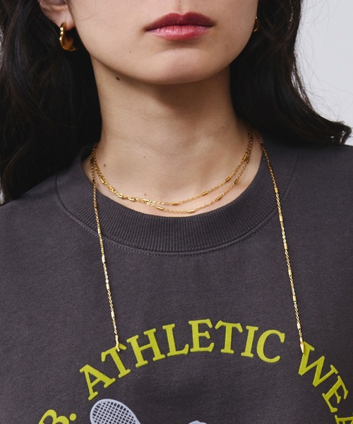 SOAC(ソーク)の「(SOAC)DROP ROLL NECKLACE(ネックレス・レディース・シルバー/ゴールド・ONE SIZE)」の2枚目の写真