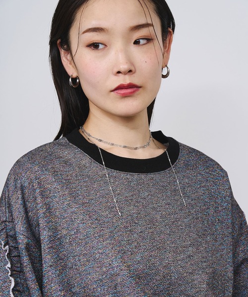 SOAC(ソーク)の「(SOAC)DROP ROLL NECKLACE(ネックレス・レディース・シルバー/ゴールド・ONE SIZE)」の4枚目の写真