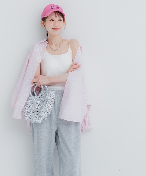 coca（coca）（コカ）の「OUT BRA ベーシックキャミソール（キャミソール・レディース・グレー/ブラック/ホワイト・S/M/L）」の7枚目の写真