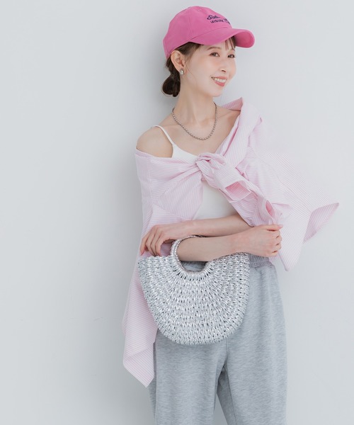 coca（coca）（コカ）の「OUT BRA ベーシックキャミソール（キャミソール・レディース・グレー/ブラック/ホワイト・S/M/L）」の8枚目の写真