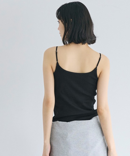coca（coca）（コカ）の「OUT BRA ベーシックキャミソール（キャミソール・レディース・グレー/ブラック/ホワイト・S/M/L）」の15枚目の写真