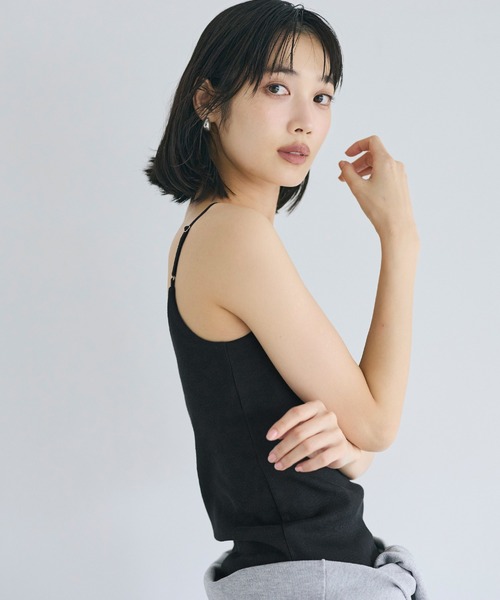 coca（coca）（コカ）の「OUT BRA ベーシックキャミソール（キャミソール・レディース・グレー/ブラック/ホワイト・S/M/L）」の16枚目の写真