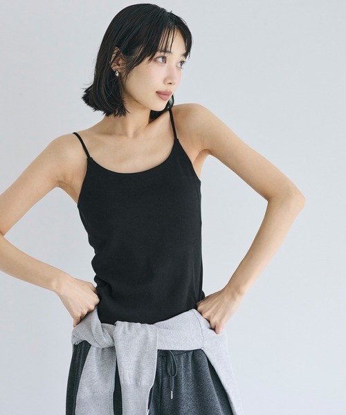 coca（coca）（コカ）の「OUT BRA ベーシックキャミソール（キャミソール・レディース・グレー/ブラック/ホワイト・S/M/L）」の17枚目の写真