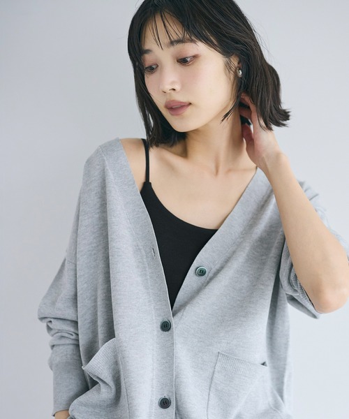 coca（coca）（コカ）の「OUT BRA ベーシックキャミソール（キャミソール・レディース・グレー/ブラック/ホワイト・S/M/L）」の18枚目の写真