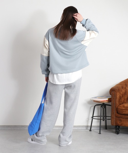 cepo(セポ)の「BLUEDY クマ刺繍ロングスリーブポロシャツ(Tシャツ/カットソー・レディース・サックスブルー/オフホワイト・M)」の18枚目の写真