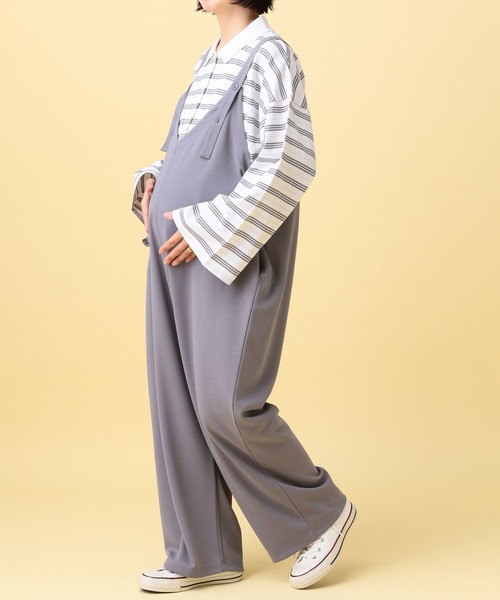 LEPSIM（レプシィム）の「【産前・産後対応】マタニティ／2WAYオールインワン　639319（マタニティウェア/グッズ・レディース・グレー/ベージュ/ブラック・FREE）」の6枚目の写真