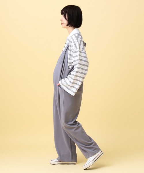 LEPSIM（レプシィム）の「【産前・産後対応】マタニティ／2WAYオールインワン　639319（マタニティウェア/グッズ・レディース・グレー/ベージュ/ブラック・FREE）」の10枚目の写真