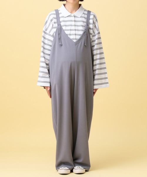 LEPSIM（レプシィム）の「【産前・産後対応】マタニティ／2WAYオールインワン　639319（マタニティウェア/グッズ・レディース・グレー/ベージュ/ブラック・FREE）」の18枚目の写真