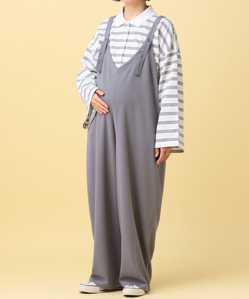 LEPSIM（レプシィム）の「【産前・産後対応】マタニティ／2WAYオールインワン　639319（マタニティウェア/グッズ・レディース・グレー/ベージュ/ブラック・FREE）」の19枚目の写真