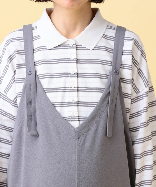 LEPSIM（レプシィム）の「【産前・産後対応】マタニティ／2WAYオールインワン　639319（マタニティウェア/グッズ・レディース・グレー/ベージュ/ブラック・FREE）」の22枚目の写真