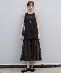 tageechita（タジチタ）の「【tageechita】カットワークレース ドッキング ノースリーブワンピース（ワンピース）」