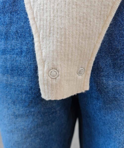 esutoreja（エストレジャ）の「ポロニットボディスーツ（ニット/セーター・レディース・ブラック/グレー/アイボリー・FREE）」の15枚目の写真