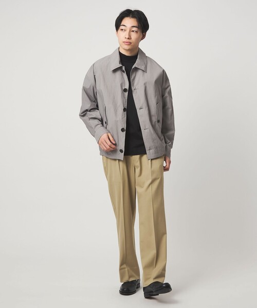 Dickies（ディッキーズ）の「【別注】＜Dickies＞GLR TR 1プリーツ ワイドテーパード パンツ スラックス（スラックス・メンズ・ベージュ/ダークグリーン・30inch/32inch/34inch）」の5枚目の写真