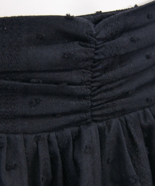 clear（クリア）の「ウエストギャザー3段ティアードミニスカート[着回し力抜群 ガーリー]（スカート・レディース・オフホワイト/ブラック・F）」の16枚目の写真