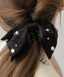 リボン ビジュー」に該当するバレッタ/ヘアクリップファッション通販