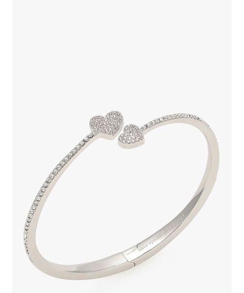 kate spade new york(ケイトスペード ニューヨーク)の「ユアーズ トゥルーリー パヴェ オープン ヒンジ カフ(ブレスレット・レディース・ベージュ・ONESIZE)」の2枚目の写真