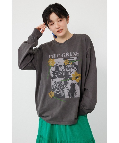 RODEO CROWNS WIDE BOWL(ロデオクラウンズワイドボウル)の「アソートバンドロングTシャツ(Tシャツ/カットソー・レディース・オフホワイト/チャコールグレー/ライトピンク・FREE)」の4枚目の写真