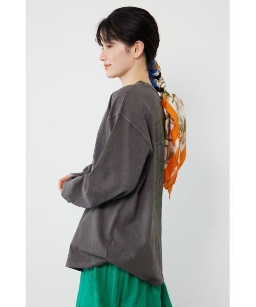 RODEO CROWNS WIDE BOWL(ロデオクラウンズワイドボウル)の「アソートバンドロングTシャツ(Tシャツ/カットソー・レディース・オフホワイト/チャコールグレー/ライトピンク・FREE)」の5枚目の写真