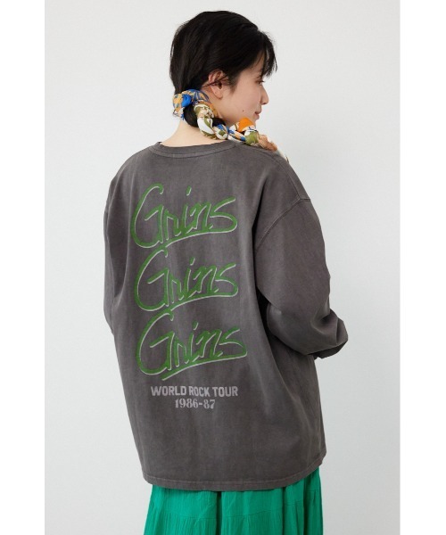 RODEO CROWNS WIDE BOWL(ロデオクラウンズワイドボウル)の「アソートバンドロングTシャツ(Tシャツ/カットソー・レディース・オフホワイト/チャコールグレー/ライトピンク・FREE)」の6枚目の写真