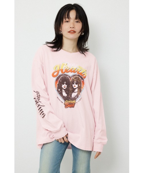 RODEO CROWNS WIDE BOWL(ロデオクラウンズワイドボウル)の「アソートバンドロングTシャツ(Tシャツ/カットソー・レディース・オフホワイト/チャコールグレー/ライトピンク・FREE)」の10枚目の写真