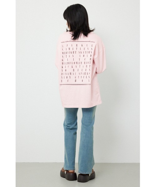 RODEO CROWNS WIDE BOWL(ロデオクラウンズワイドボウル)の「アソートバンドロングTシャツ(Tシャツ/カットソー・レディース・オフホワイト/チャコールグレー/ライトピンク・FREE)」の14枚目の写真