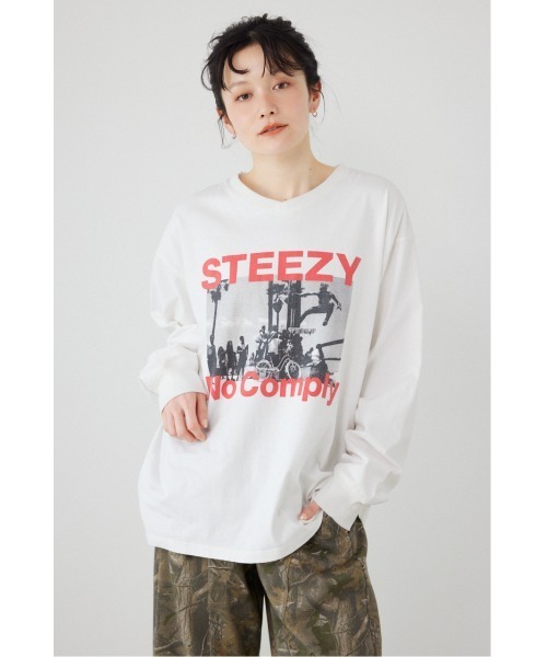 RODEO CROWNS WIDE BOWL(ロデオクラウンズワイドボウル)の「アソートバンドロングTシャツ(Tシャツ/カットソー・レディース・オフホワイト/チャコールグレー/ライトピンク・FREE)」の15枚目の写真