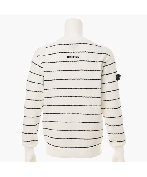 BRIEFING(ブリーフィング)の「【BRIEFING GOLF/ブリーフィングゴルフ】MEN’S WR STRIPE CREWNECK KNIT(Tシャツ/カットソー・メンズ・ホワイト/ブラック・M/L)」の18枚目の写真
