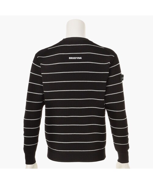 BRIEFING(ブリーフィング)の「【BRIEFING GOLF/ブリーフィングゴルフ】MEN’S WR STRIPE CREWNECK KNIT(Tシャツ/カットソー・メンズ・ホワイト/ブラック・M/L)」の10枚目の写真