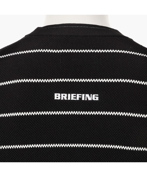 BRIEFING(ブリーフィング)の「【BRIEFING GOLF/ブリーフィングゴルフ】MEN’S WR STRIPE CREWNECK KNIT(Tシャツ/カットソー・メンズ・ホワイト/ブラック・M/L)」の9枚目の写真